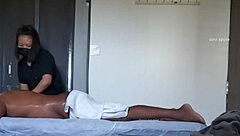 Cute ass girl gets an intense massage! Wow, look at that!