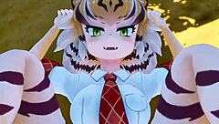 In the wild world of anime, Bengaru Tora from Kemono Friends gets into steamy action. Fans can’t look away from this hentai twist!