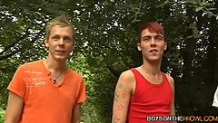 Wow, Mark Lloyd Gets Wild with Outdoor Cock Sucking with Friends!