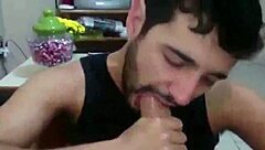 marcos goiano is giving a blowjob to that monster cock