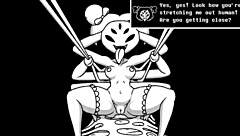 Spiderbang Undertale Mod met wilde cartoon groepsactie