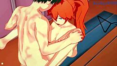 Camie Utsushimi, Itsuka Kendo, and Izuku Midoriya in wild My Hero Academia hentai creampie