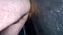 In the DARK ROOM, three thirsty males engage in HOT SEX with cum