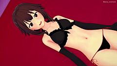 La dulce megumin ya es adulta y esta lista para follar con su bikini versi�n adulta hentai 😘