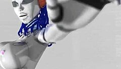 Naughty Blonde Enjoys Wild Fun with Dildos in 3D Animation