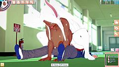 Big ass bunny gets fucked to orgasm