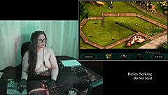 Secreto desnudo del reloj antiguo en juego anime parte 1 tetas grandes