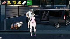 shameless milf exhibicionista showing big tits and ass. her bold anime fetish display draws every eye.