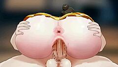 shameless milf exhibicionista showing big tits and ass. her bold anime fetish display draws every eye.