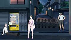 shameless milf exhibicionista showing big tits and ass. her bold anime fetish display draws every eye.