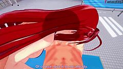 rias gremory asking for sex in the bathroom bikini hs dxd ntr madness 4