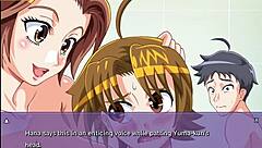 omg my neighbor gets a handjob from my wife in hana ntr game 3 😱