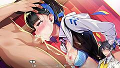 In the anime hentai, characters do naughty things together. Scene 21 shows erotic adventures.