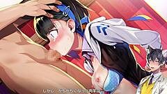 In the anime hentai, characters do naughty things together. Scene 21 shows erotic adventures.