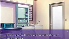 omg my neighbor gets a handjob from my wife in hana ntr game 3 😱