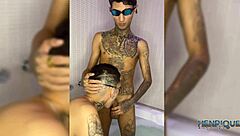 yo, sucked off a straight dude hidden from his girl at motel