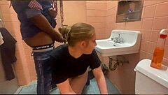 i’m lovin’ how this fast food manager gets smashed in bathroom!