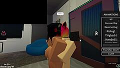 man, what a lucky day at roblox condo, getting blown, licked, and ridden hard. couldn’t believe the footjob and creampie action!