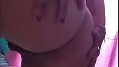 Suggestive Latina Housewife Teases in Cute Costume Close-Up