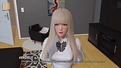 ripples game with mature teen in 3d, clothes ripped