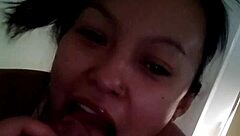 check out this real homemade latina teen swallowing cock and getting a cumshot