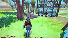 Daggan Pink Hentai Game Ep 1 with Outdoor Futanari Orgy Action