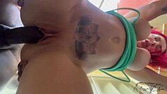 taking big cock in my ass on the balcony while neighbors watch