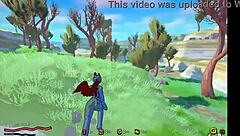 Daggan Pink Hentai Game Ep 1 with Outdoor Futanari Orgy Action