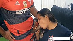 Corinthiana vs Flamenguista: Football Match Ends in Petite Striptease Sex Challenge