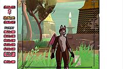 达甘粉Hentai游戏第1集与户外扶她群交行动