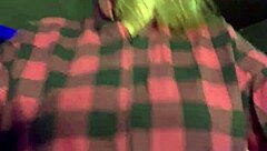 I can't believe it, almost got kicked outta gym for my outfit, they got so turned on seein my hard tits bouncin