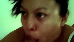 check out this real homemade latina teen swallowing cock and getting a cumshot