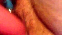 また毛マンコ擦りまくってイキ寸前