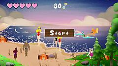 He Fucks Me Bent Over In Public Pussy During Paradise Island Gameplay