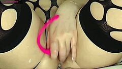 Blonde beauty squirts hard during steamy web chat session