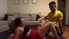 damn, she filmed banging her personal trainer with hidden camera