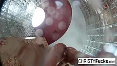 hey, check this hot shower fun with christy and dahlia bts