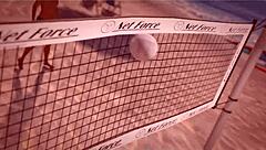 Topless Beach Ball with Petite Redhead Beauty