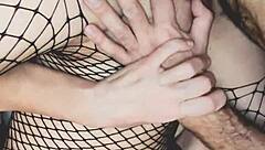 細身熟妻がストッキングアマチュア手作りでアナル挑戦