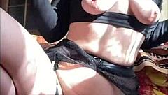 Beauty Rides Two Dicks with a Perfect Ass Show