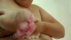 hand washing myself in the bathroom