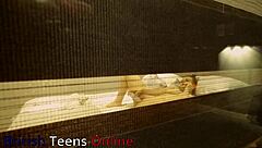 Watch your neighbour stroking herself in a hot solo act