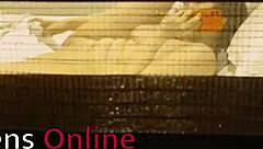 Watch your neighbour stroking herself in a hot solo act