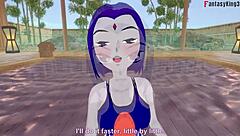 Raven Bikini Blowjob Titans Full FantasyKing3! 🔥