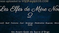 les elfes de mère noël get wild with french dirty talk and squirting 💦