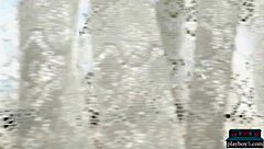 Big Natural Tits Latina Azura Grace Strips for Playboy