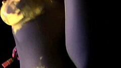 busty natasha nice black light video shoot