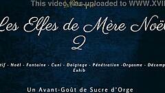 les elfes de mère noël get wild with french dirty talk and squirting 💦