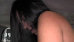 Hey, saw this hot brunette amateur get banged hard in public?