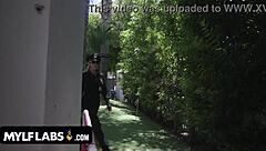 Yo, This Policewoman Schools Two Lovers by the Pool on Respecting Rules